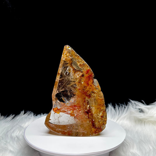 Super High Quality Golden Healer Quartz Crystal Flame