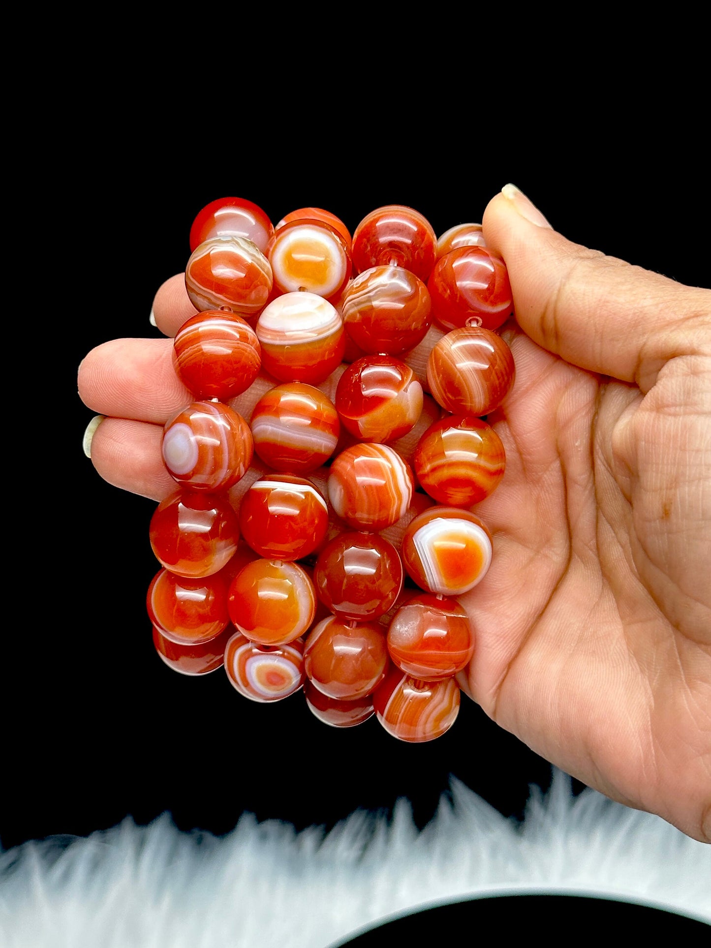 Premium High Quality Carnelian Bracelet Beading 15mm