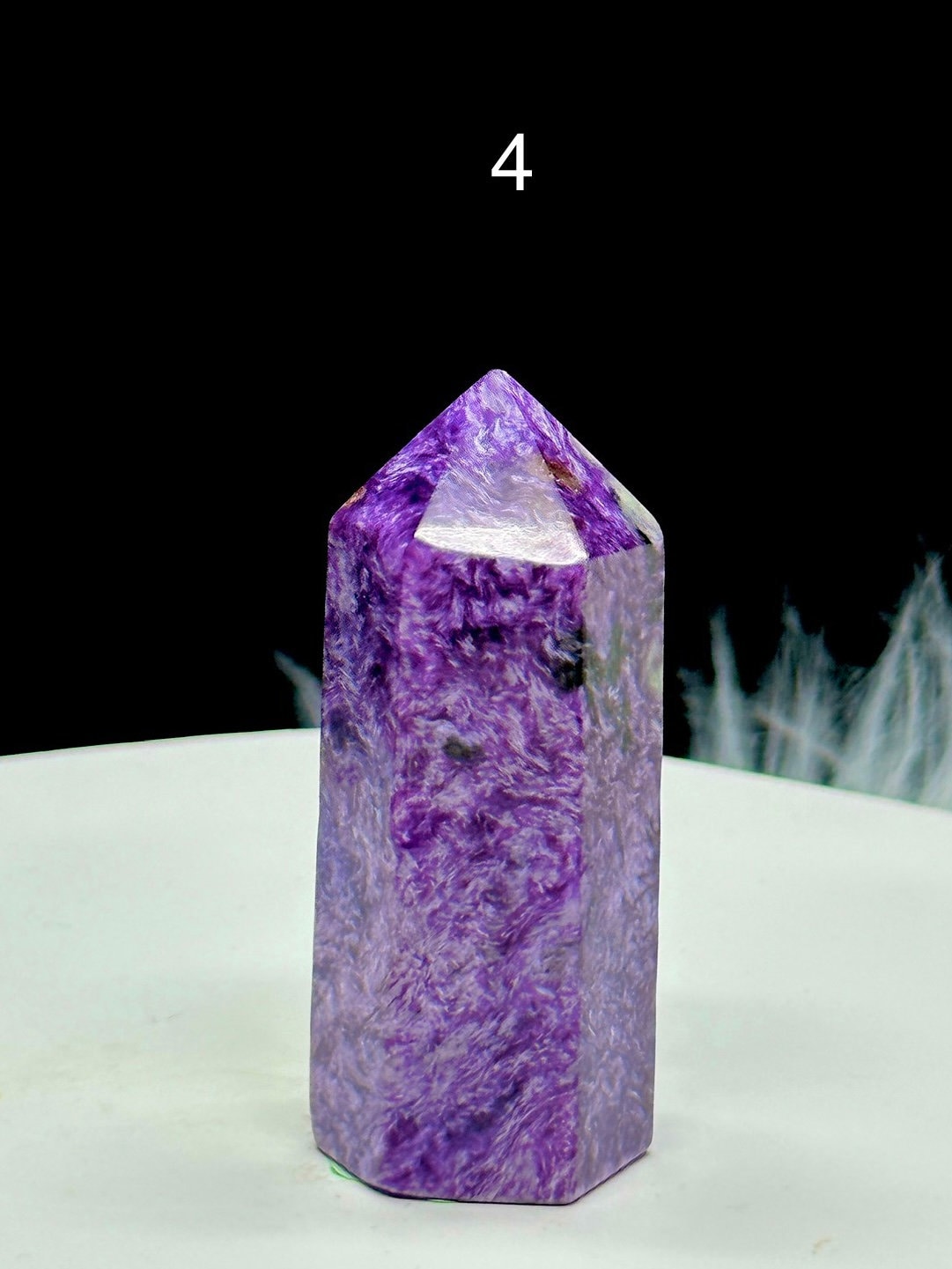 Russian Charoite Tower, Charoite Crystal Point - 2.5" (You Select)