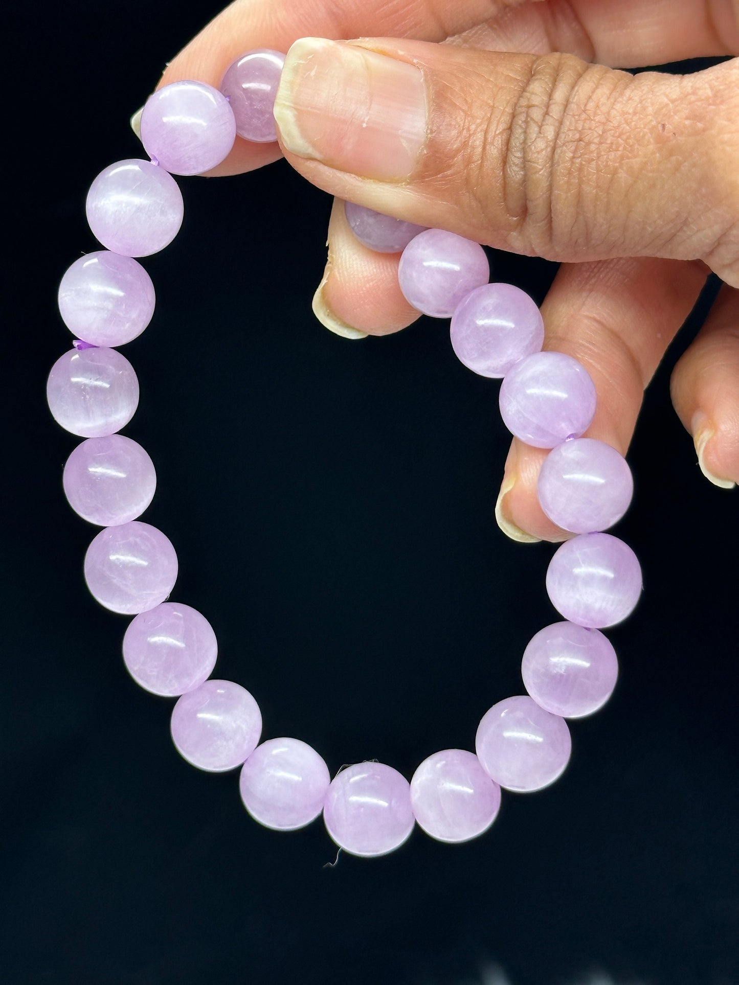 High Quality Natural Kunzite Bracelet - choose from 8mm or 9mm size