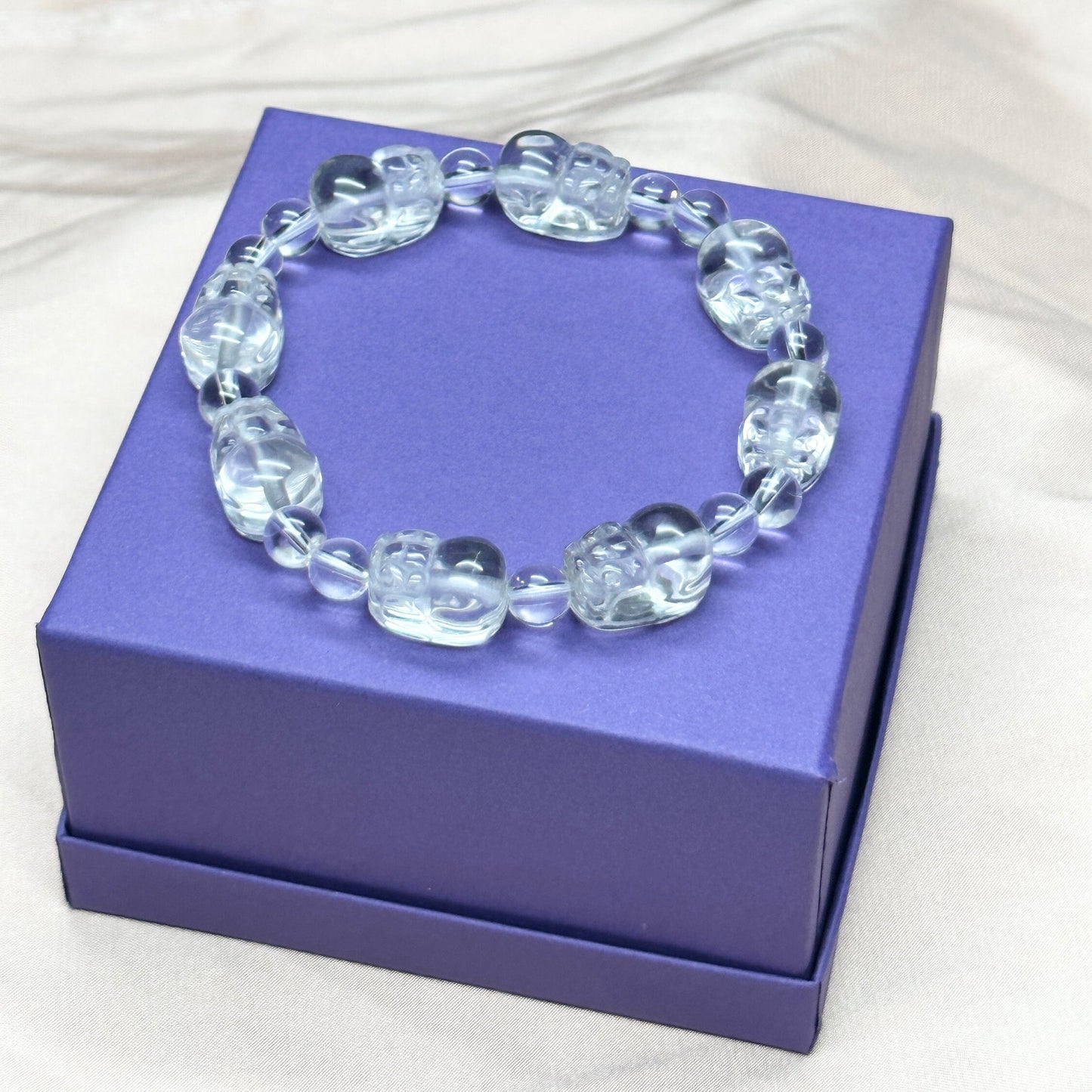 High Quality Clear Quartz Pixiu Bracelet, Feng Shui Wealth Bracelet Clear Quartz Bracelet Pixiu,