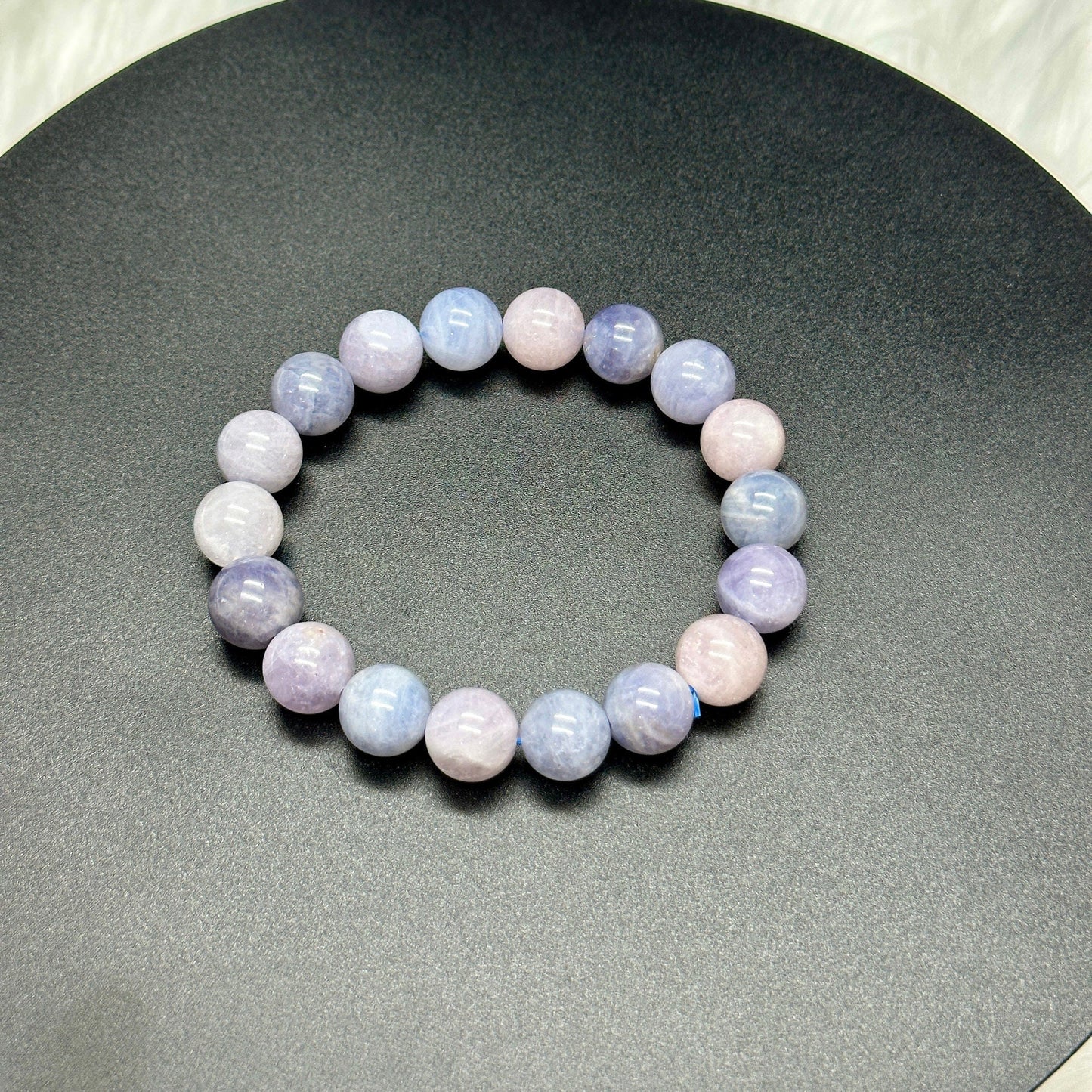 Rare Periwinkle Quartz Bracelet, Perwinkle Rose Quartz Bracelet, Girasol Quartz | Lavender Quartz | Crystal Bracelet - 10mm