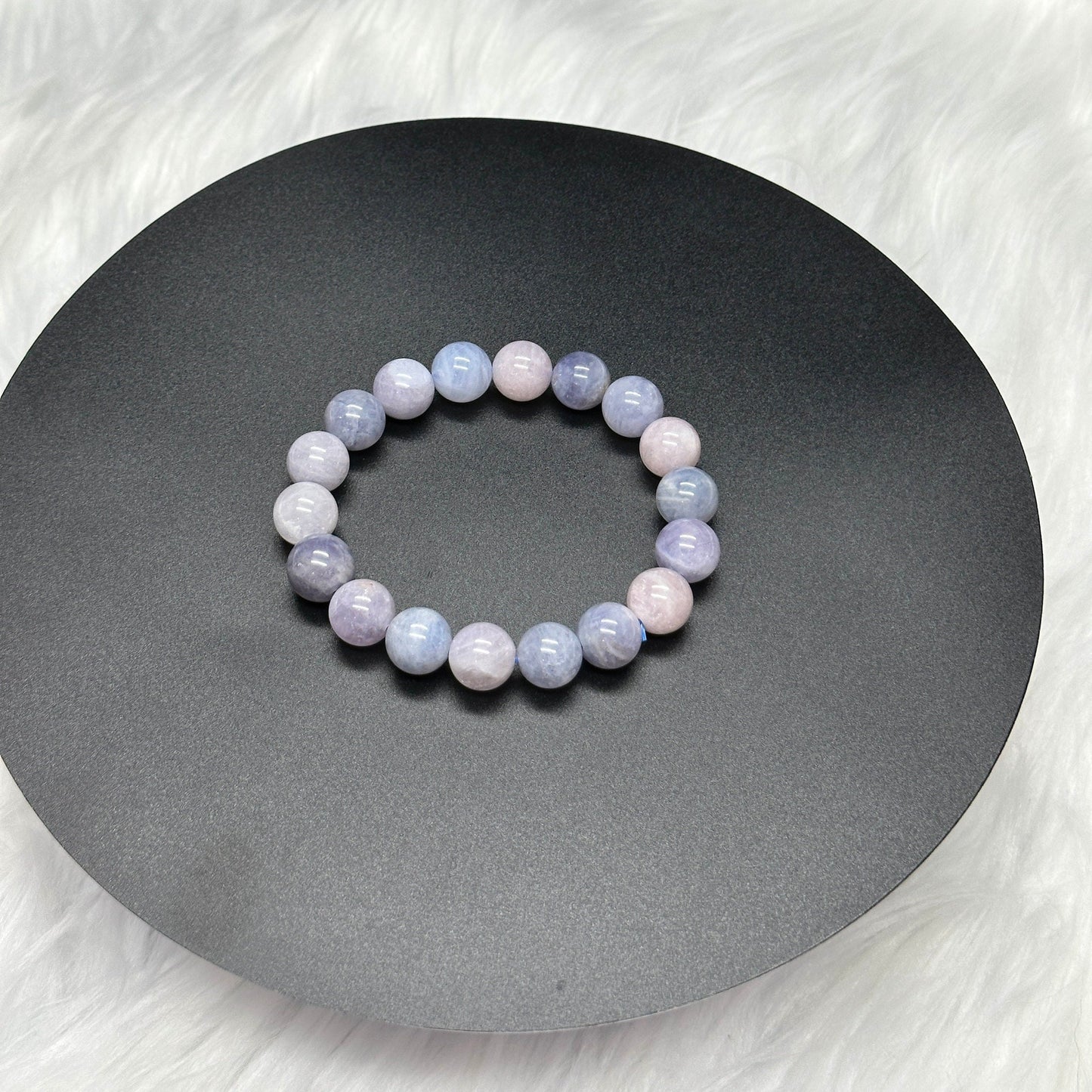 Rare Periwinkle Quartz Bracelet, Perwinkle Rose Quartz Bracelet, Girasol Quartz | Lavender Quartz | Crystal Bracelet - 10mm