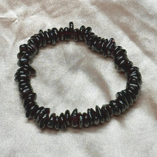 High Quality Garnet Chip Bracelet, Garnet Bracelet