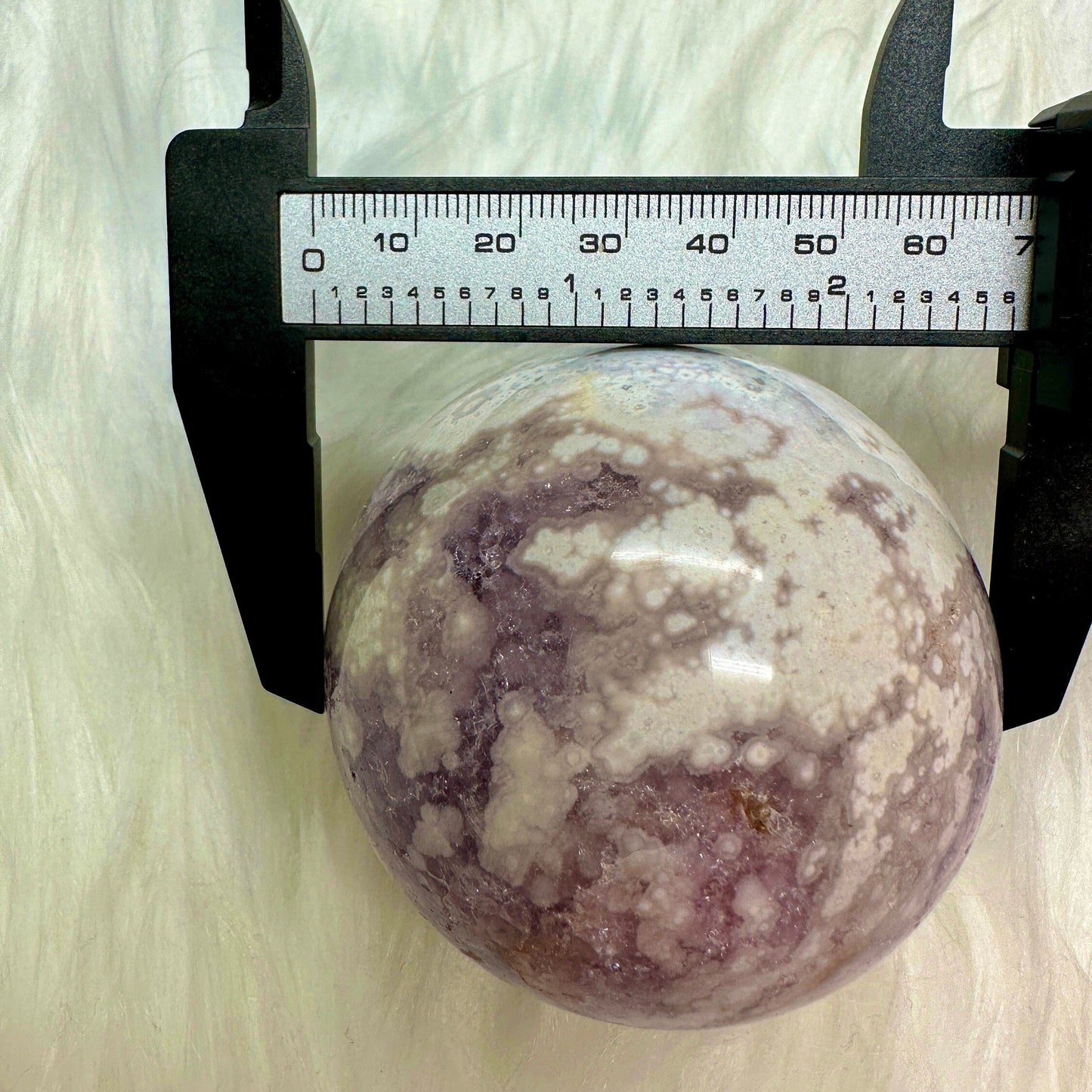 Large Amethyst Flower Agate Sphere, Crystal Sphere , Druzy Sphere , Amethyst Stone , Healing Energy, Spiritual Awakening - 70mm