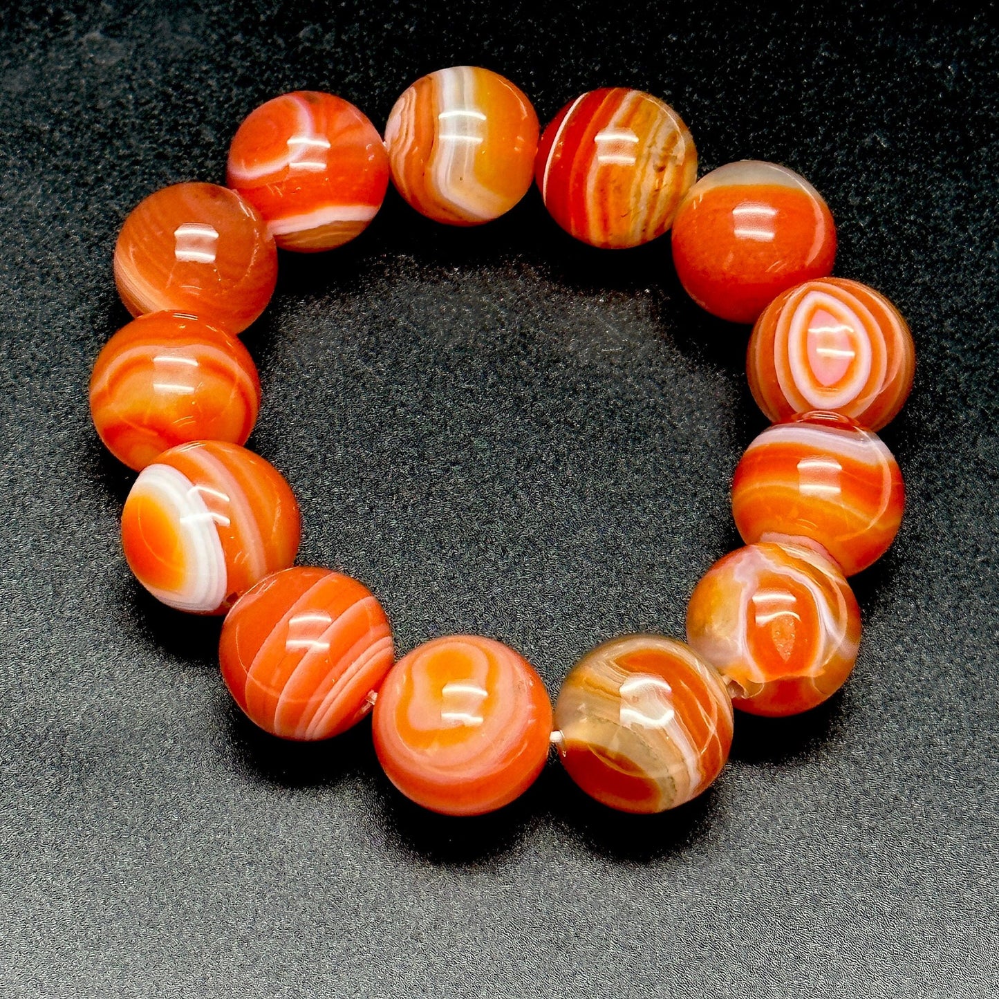 Premium High Quality Carnelian Bracelet Beading 15mm