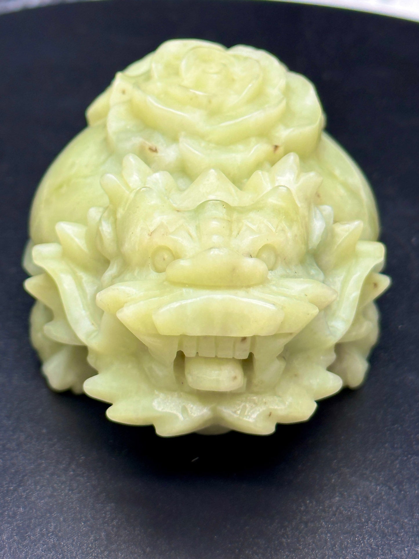 Super Cute Jade Pixiu Carving, Crystal Pixiu, feng shui crystal, Pixiu Jade Abundance Protection