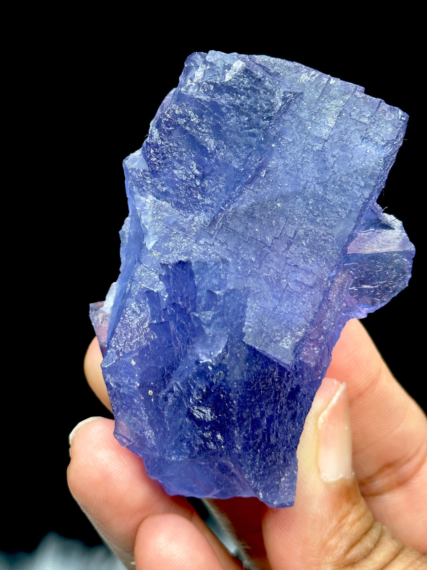 Rare Blue Fluorite Crystal Specimen, 112 grams