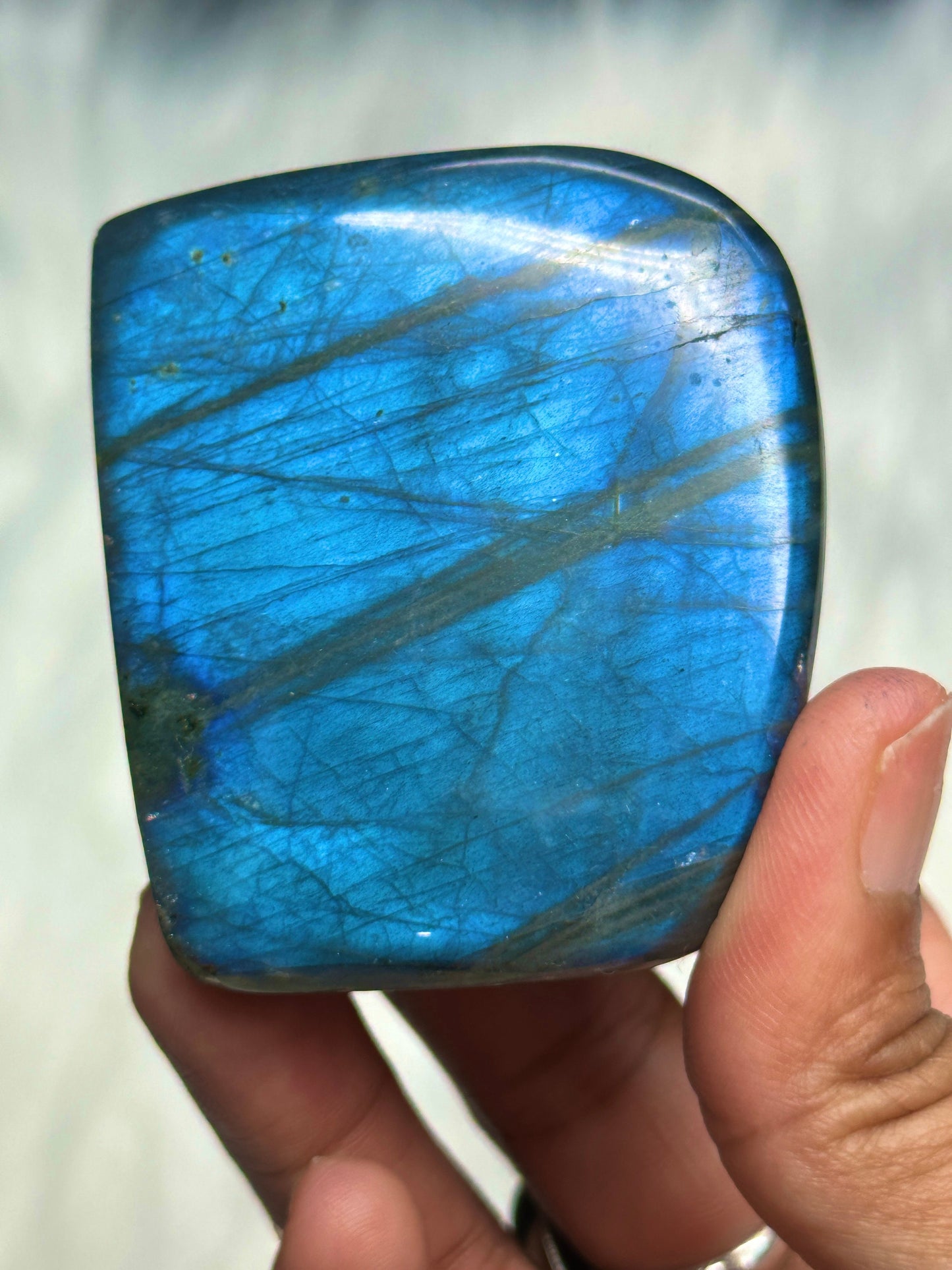 Beautiful Blue Flash Labradorite FreeForm - 155grams