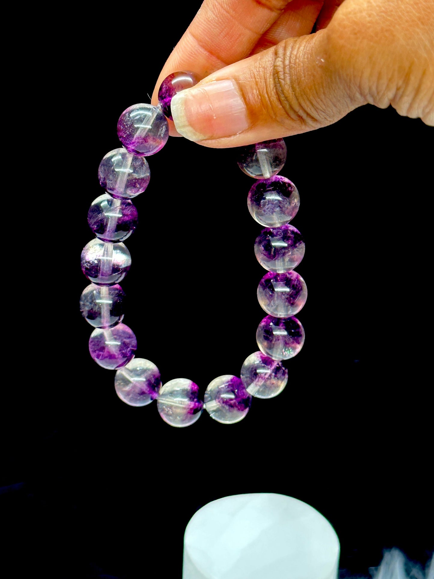 Highest Quality Purple Fluorite Bracelet, Crystal Bracelet - 12mm