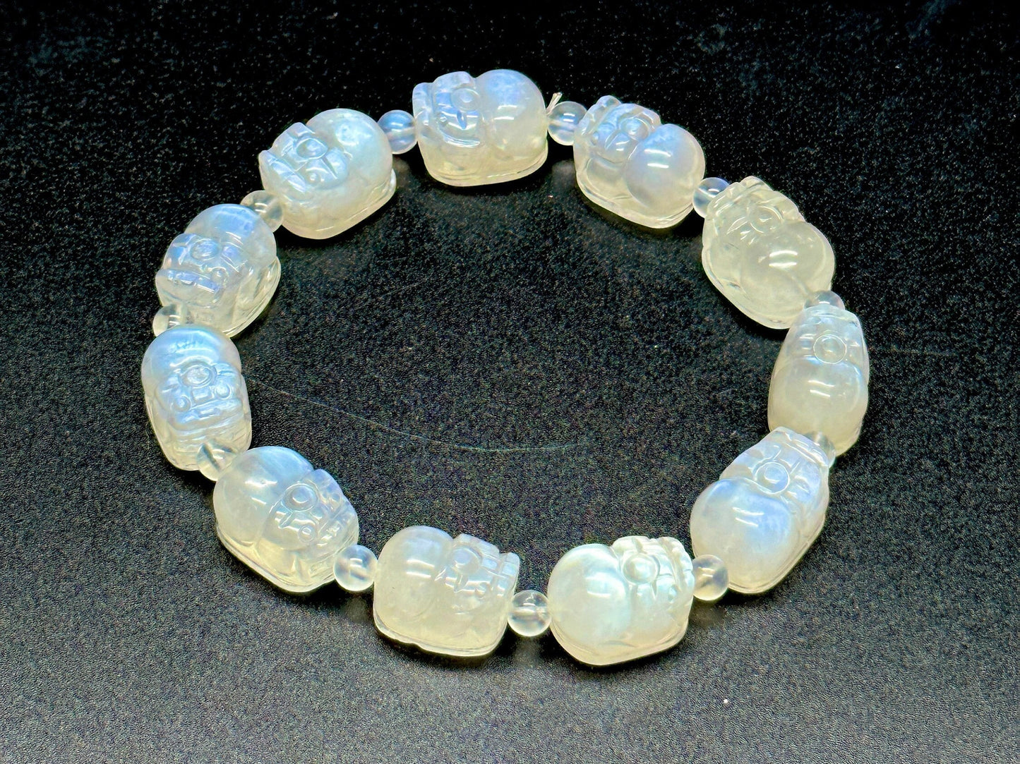 Premium Quality Blue Moonstone Pixiu Bracelet