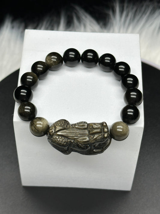 Black Obsidian Pixiu Bracelet