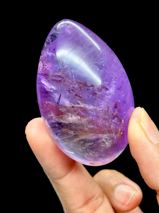 Super High Quality Amethyst Egg with Rainbows