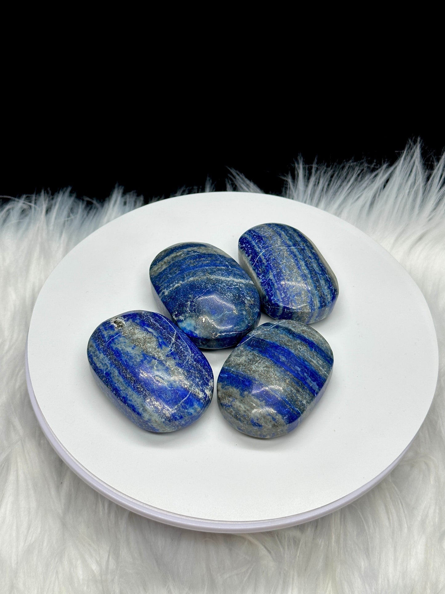 Large Lapis Lazuli Palm Stone, Crystal Palm Stone