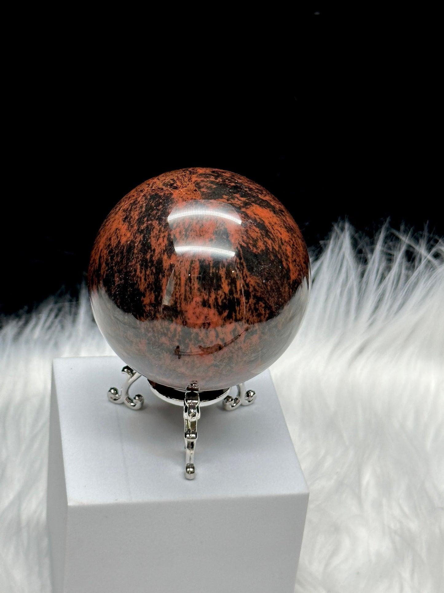 Mahogany Obsidian Crystal Sphere