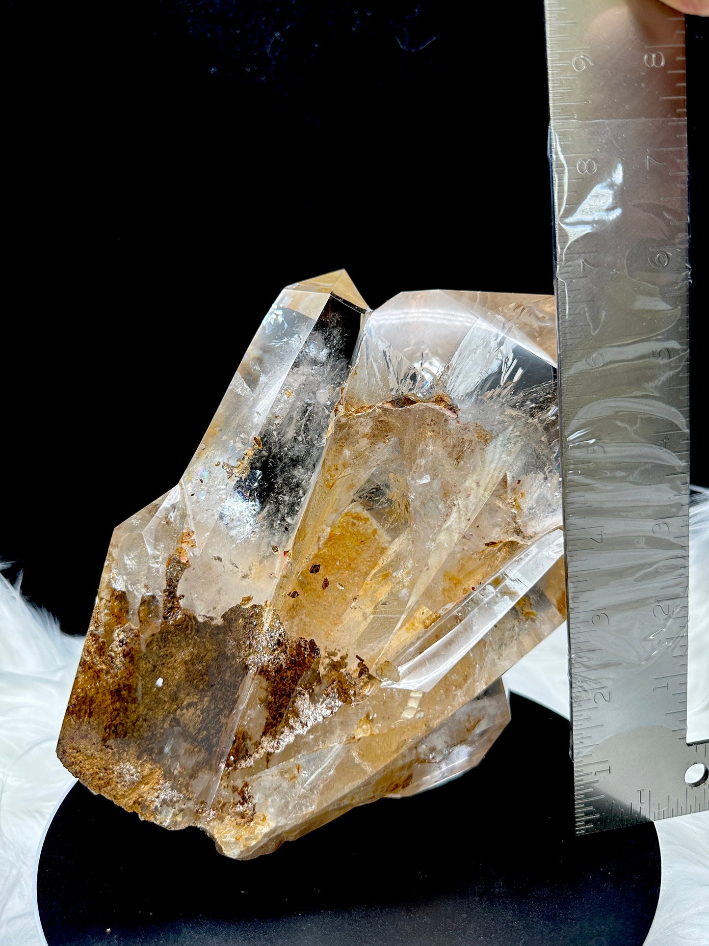 Large High Quality Golden Healer Quartz Crystal FreeForm