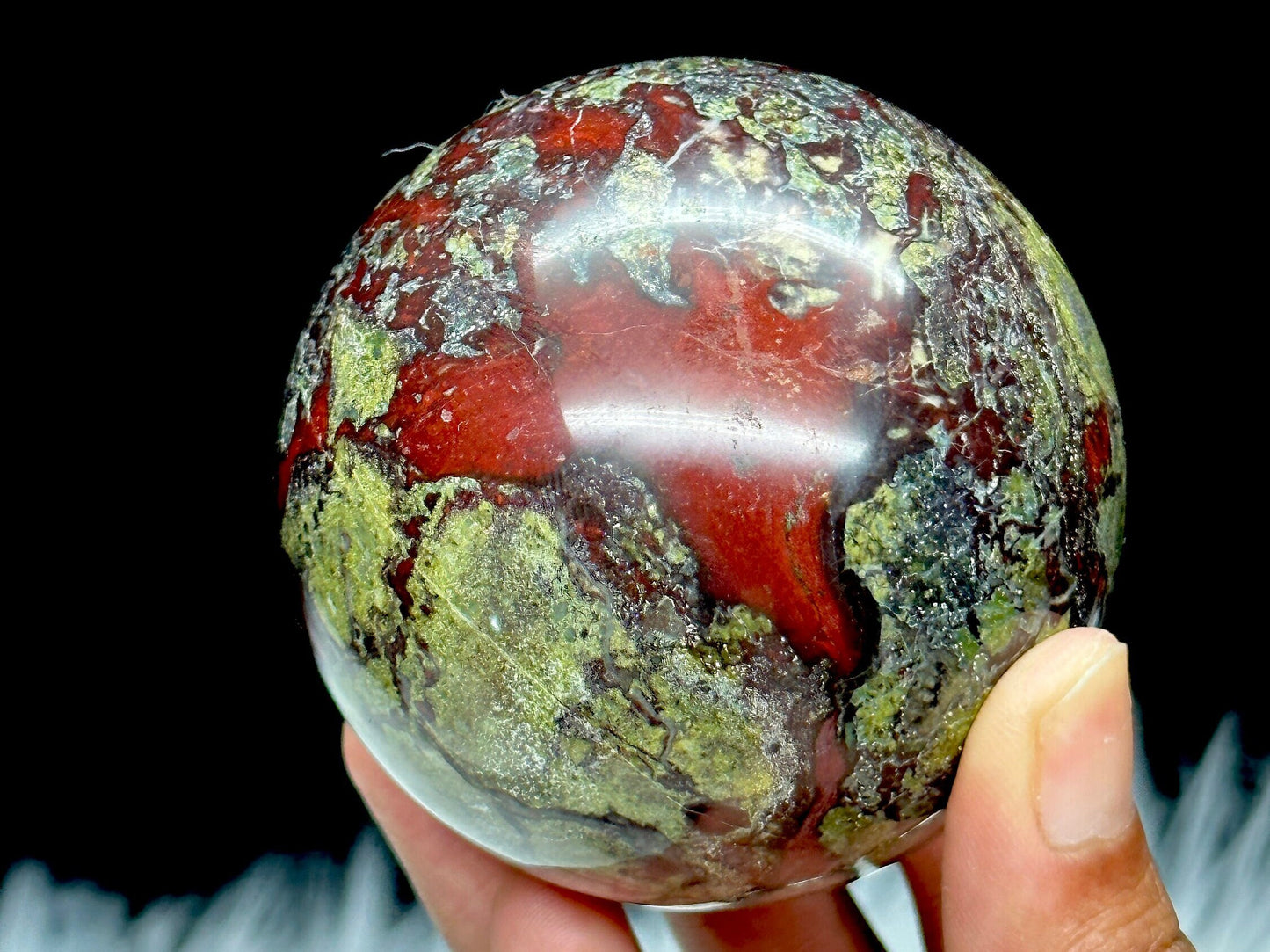 Dragon Bloodstone Crystal Sphere - 84mm