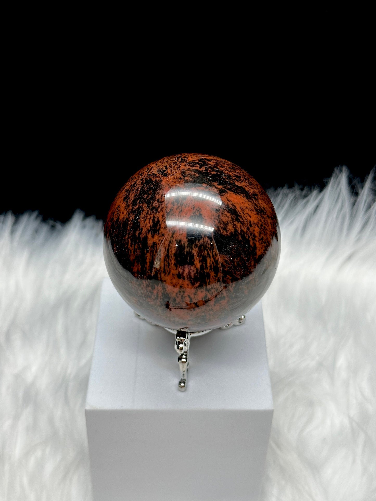 Mahogany Obsidian Crystal Sphere