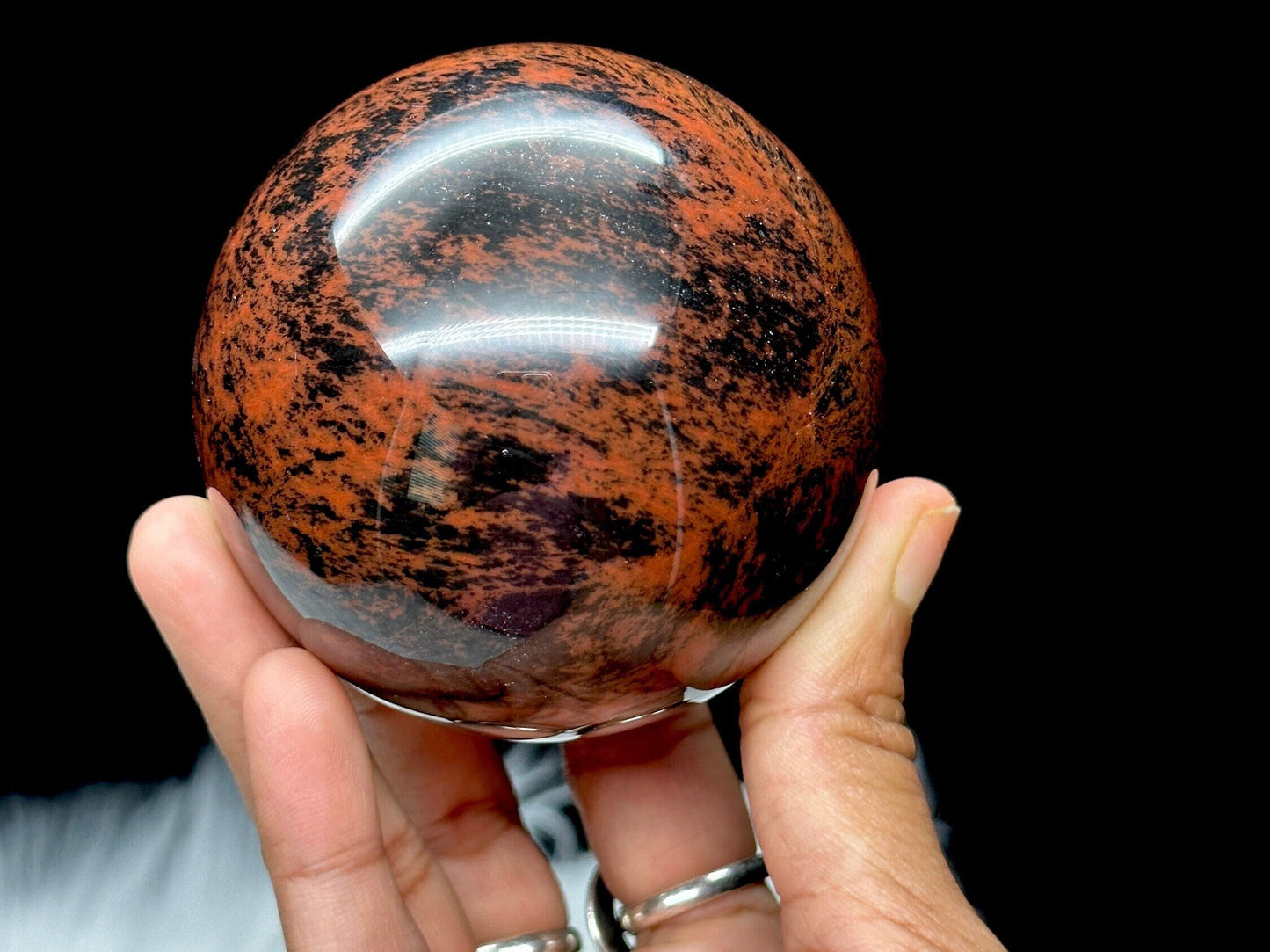 Mahogany Obsidian Crystal Sphere