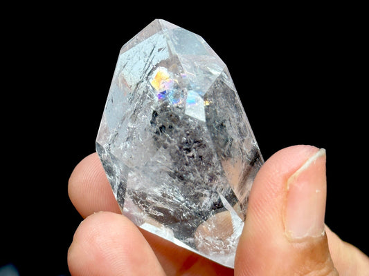 Beautiful Rainbow filled Herkimer Diamond Quartz Crystal