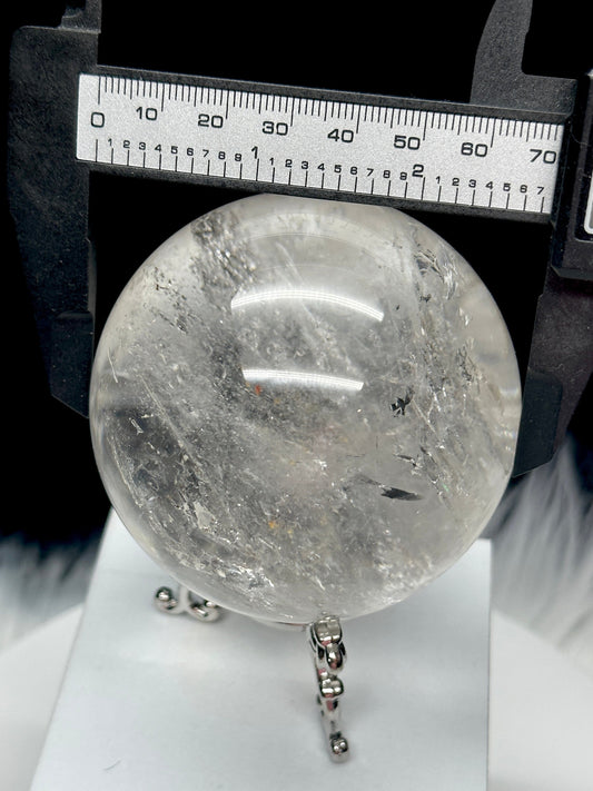 Large Brazilian Clear Quartz Crystal Sphere