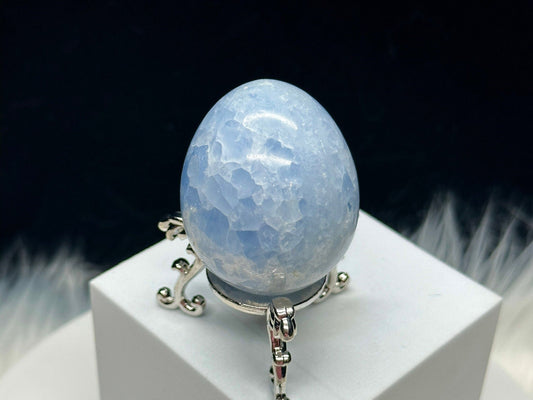 Blue Calcite Crystal Egg