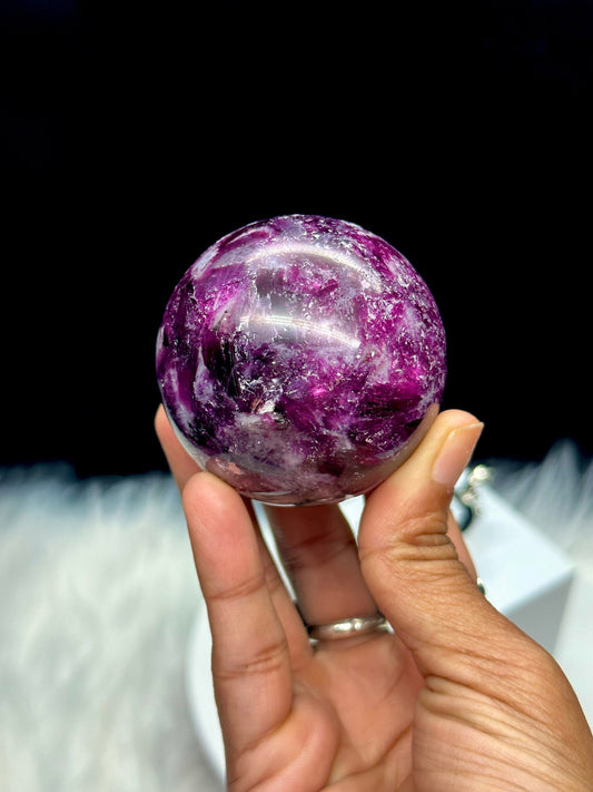 Natural Unicorn Stone Crystal Sphere Ball- Genuine Crystal Sphere