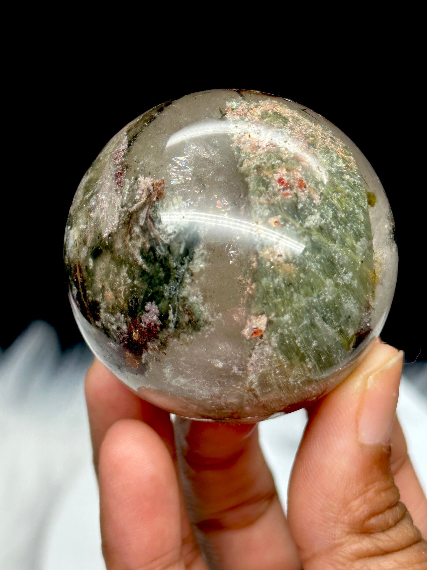 Colorful Garden Quartz Crystal Sphere