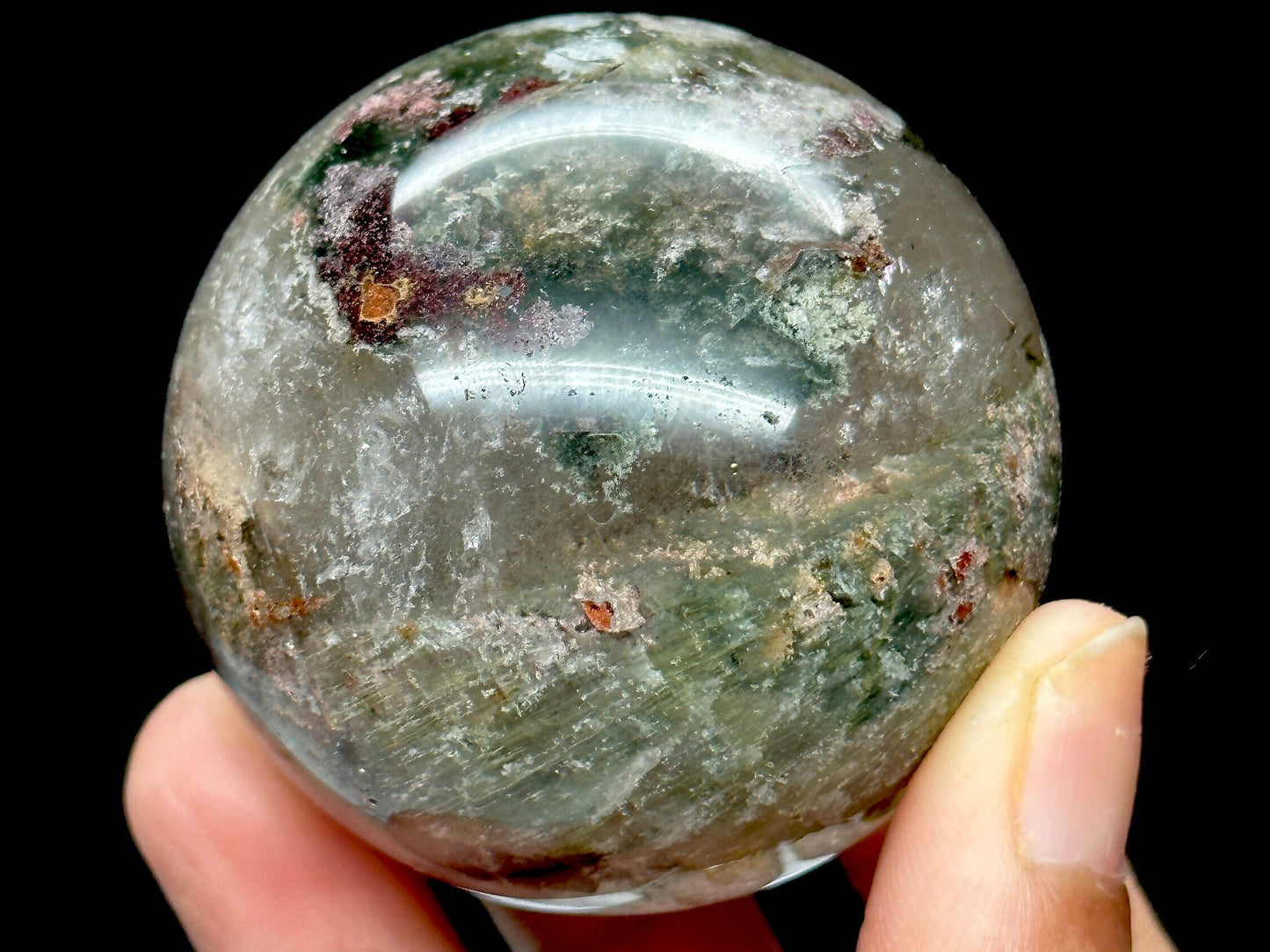 Colorful Garden Quartz Crystal Sphere