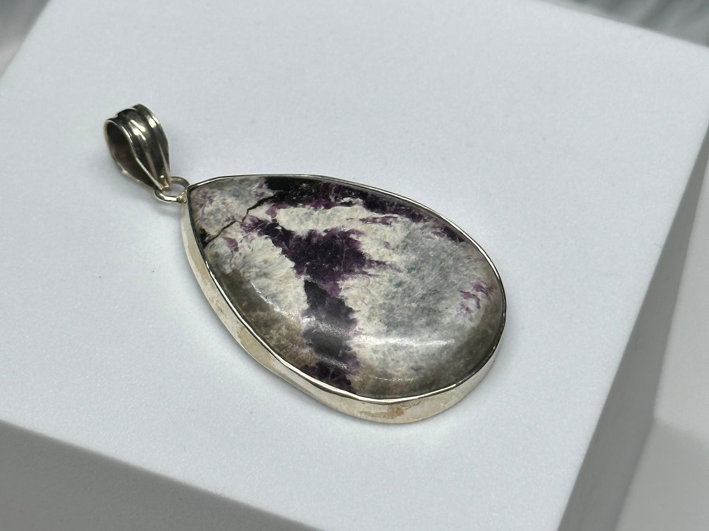 Beautiful Kammererite Crystal Pendant in Sterling Silver