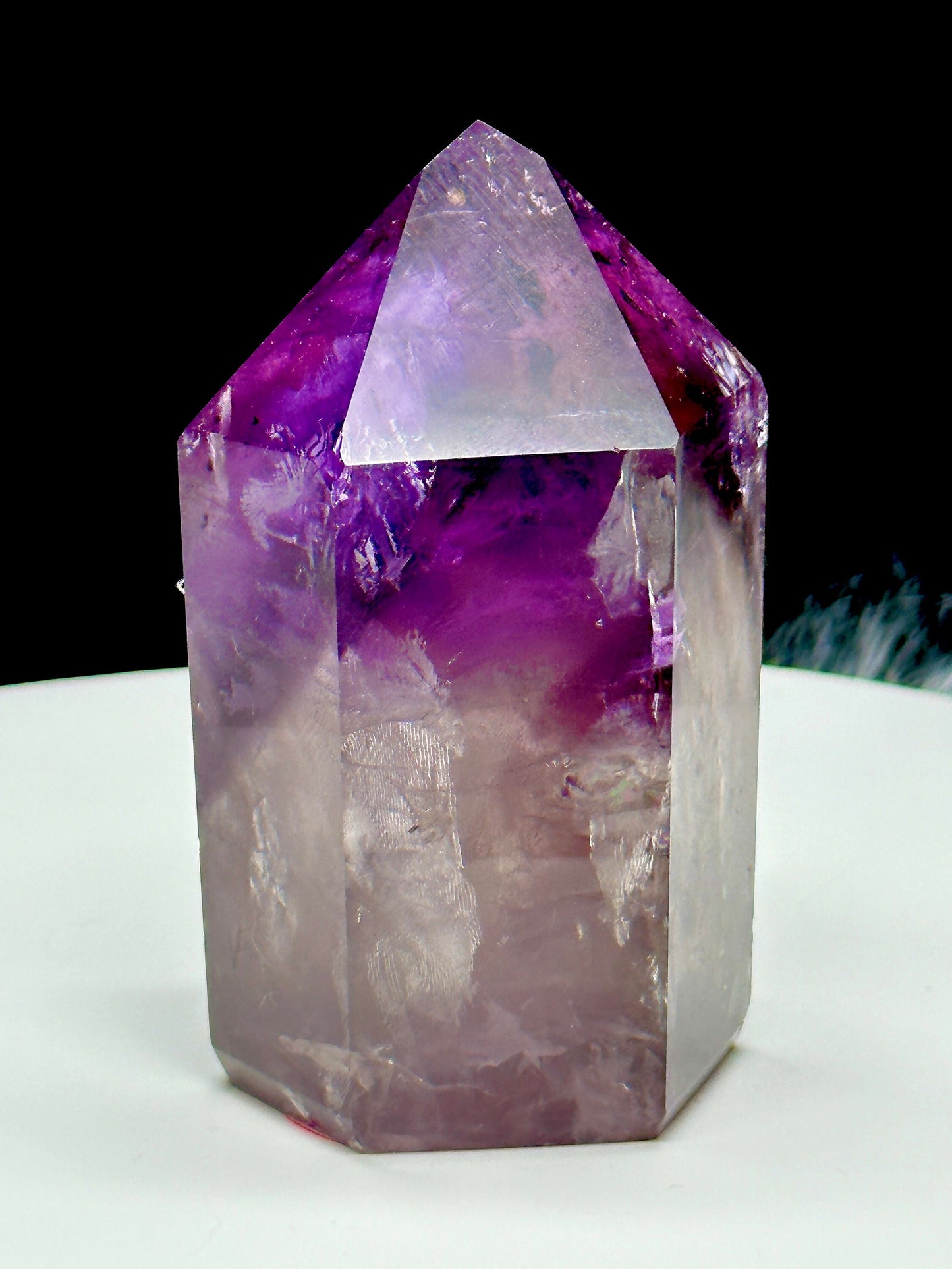 Amethyst Crystal Tower with Phantom, Amethyst Point