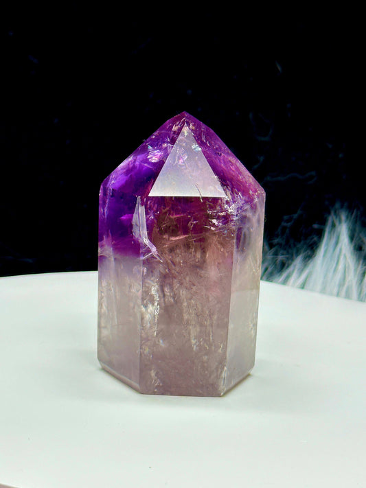 Amethyst Crystal Tower with Phantom, Amethyst Point