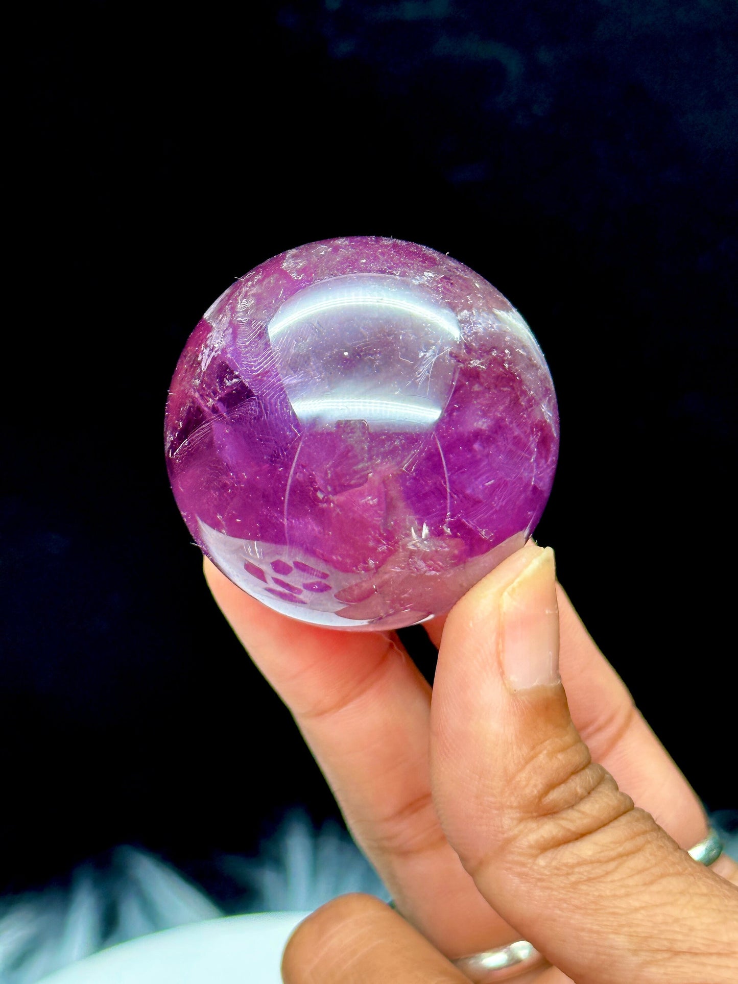 Amethyst Crystal Sphere - 2.6 inches