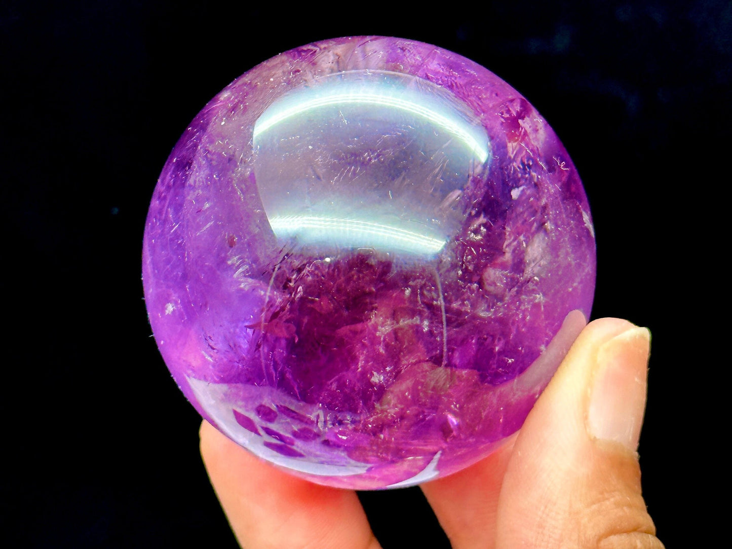 Amethyst Crystal Sphere - 2.6 inches