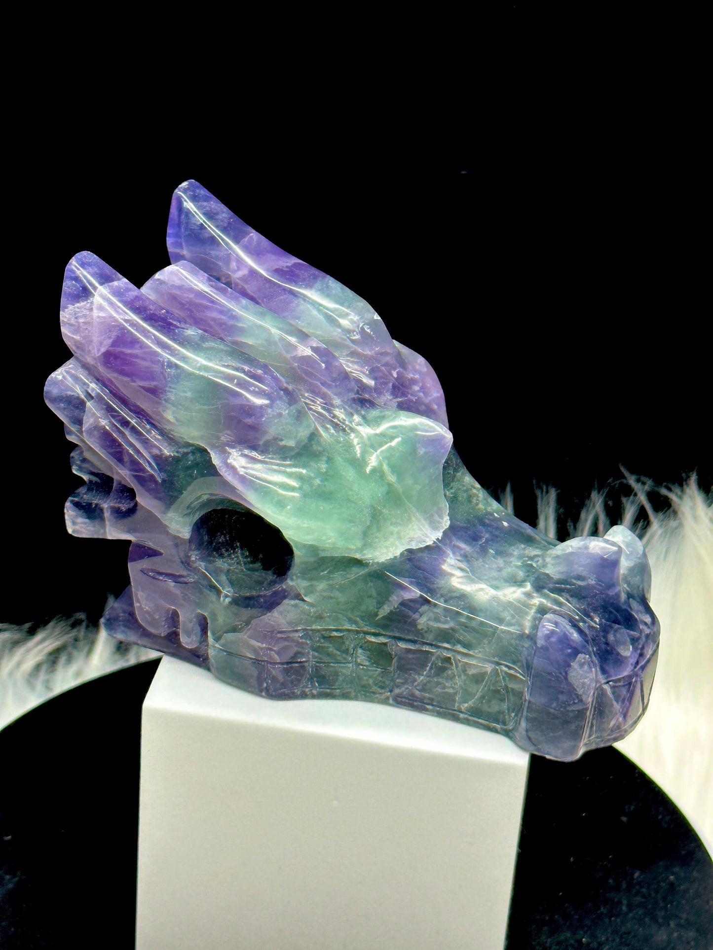 Fluorite Crystal Dragon Head