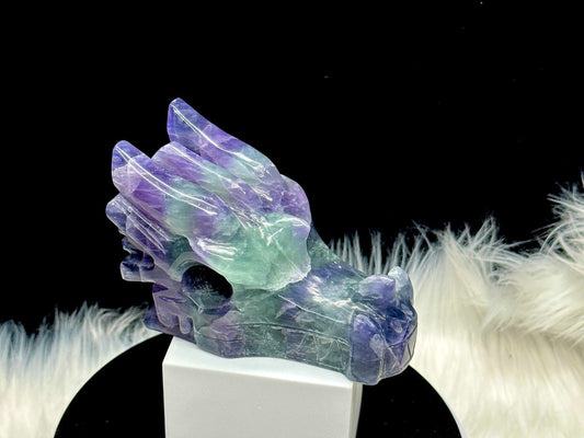 Fluorite Crystal Dragon Head