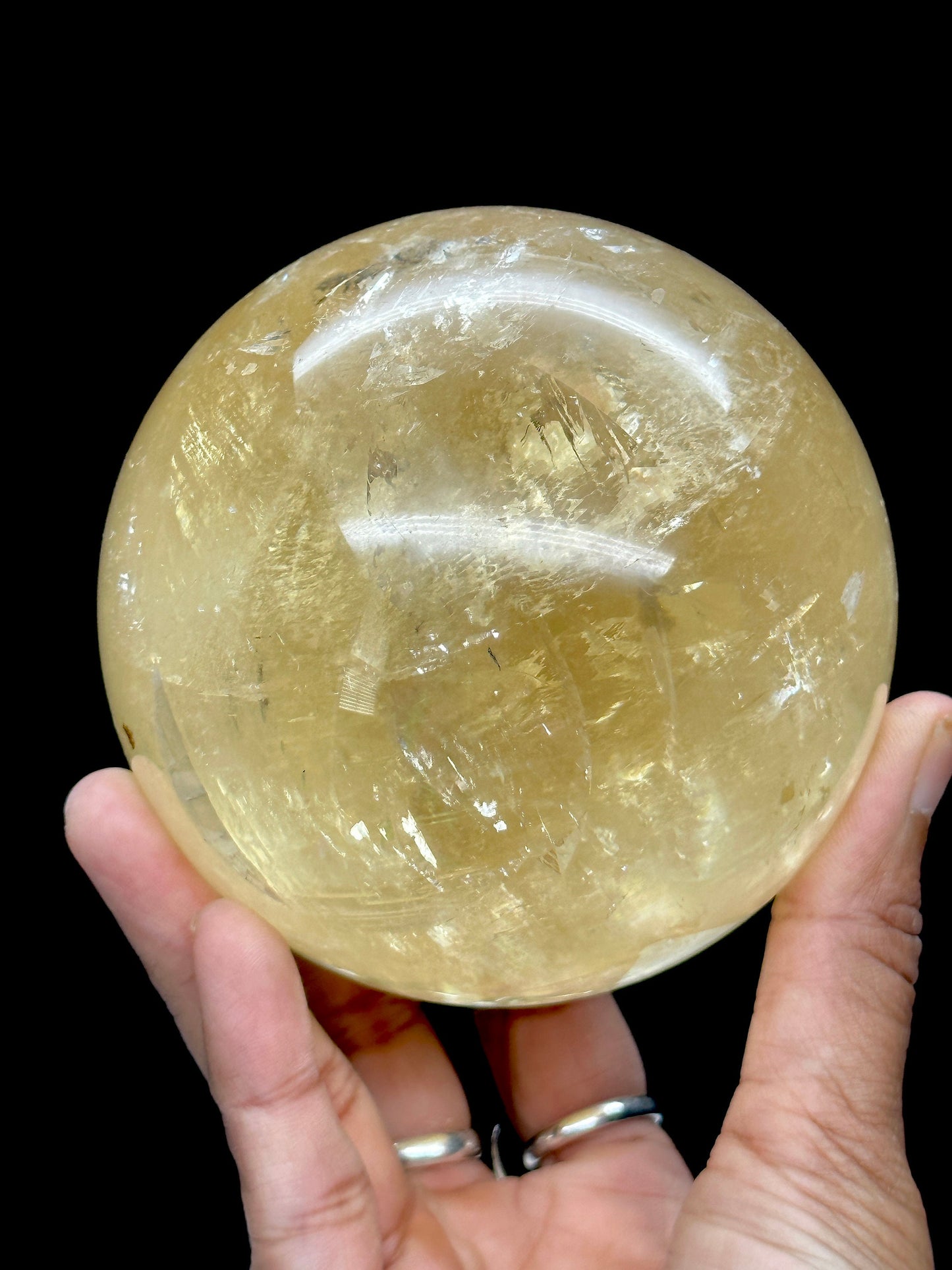 Stunning Honey Calcite Sphere