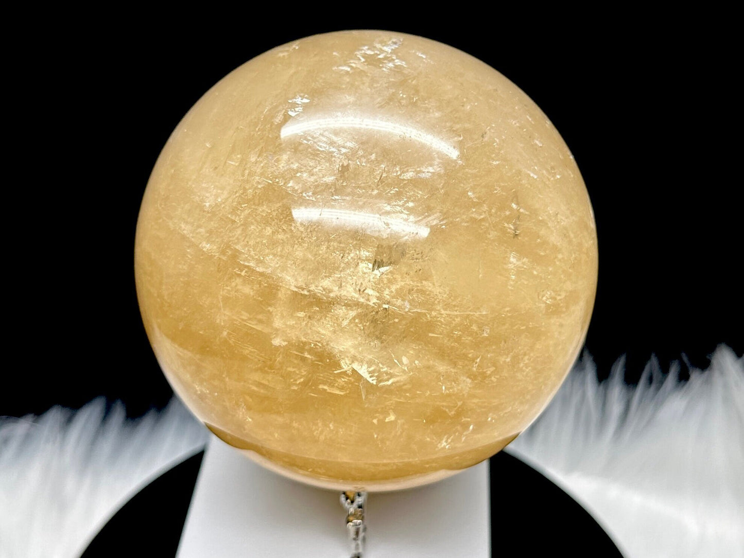 Huge Honey Calcite Sphere