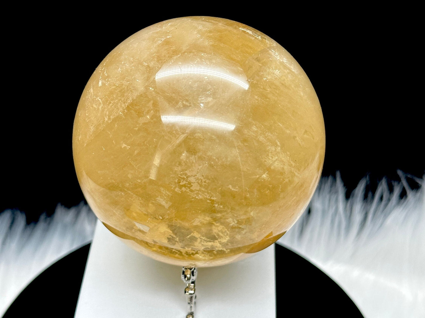 Stunning Honey Calcite Sphere