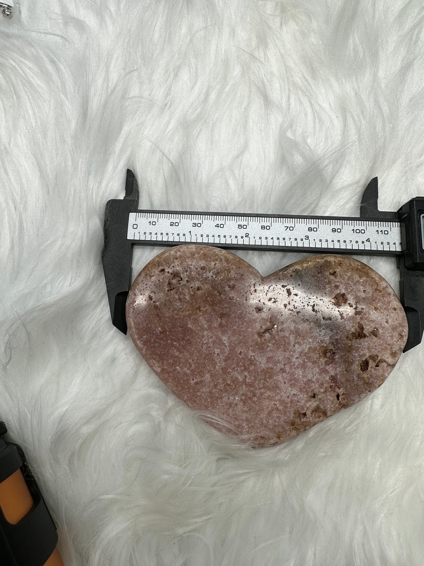 Dark Pink Amethyst Crystal Heart