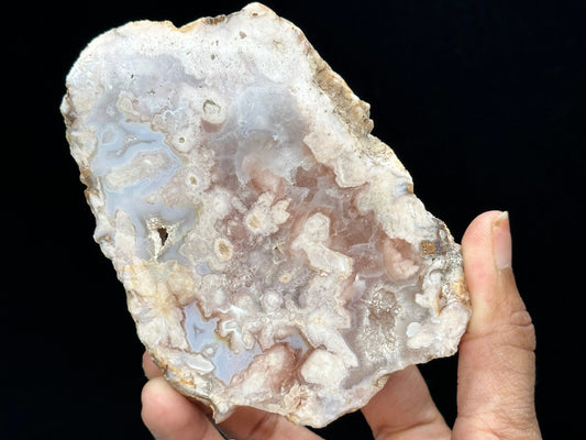 Super cute Flower Agate Crystal slab