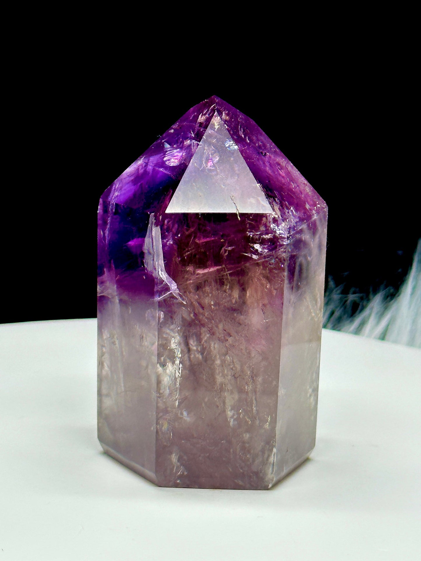 Amethyst Crystal Tower with Phantom, Amethyst Point