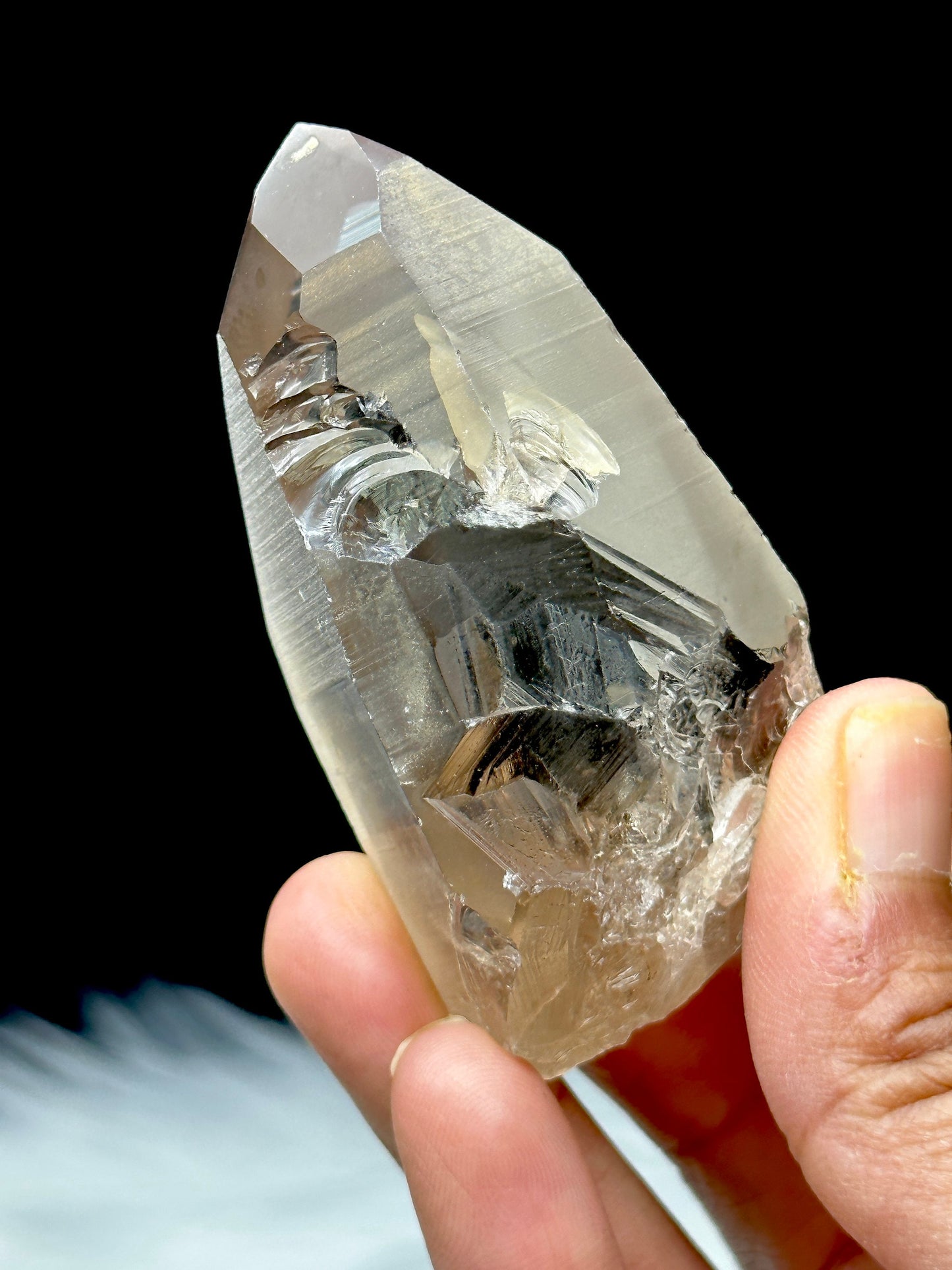 Very Pretty Natural Citrine Lemurian Crystal