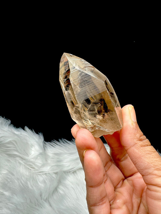 Very Pretty Natural Citrine Lemurian Crystal