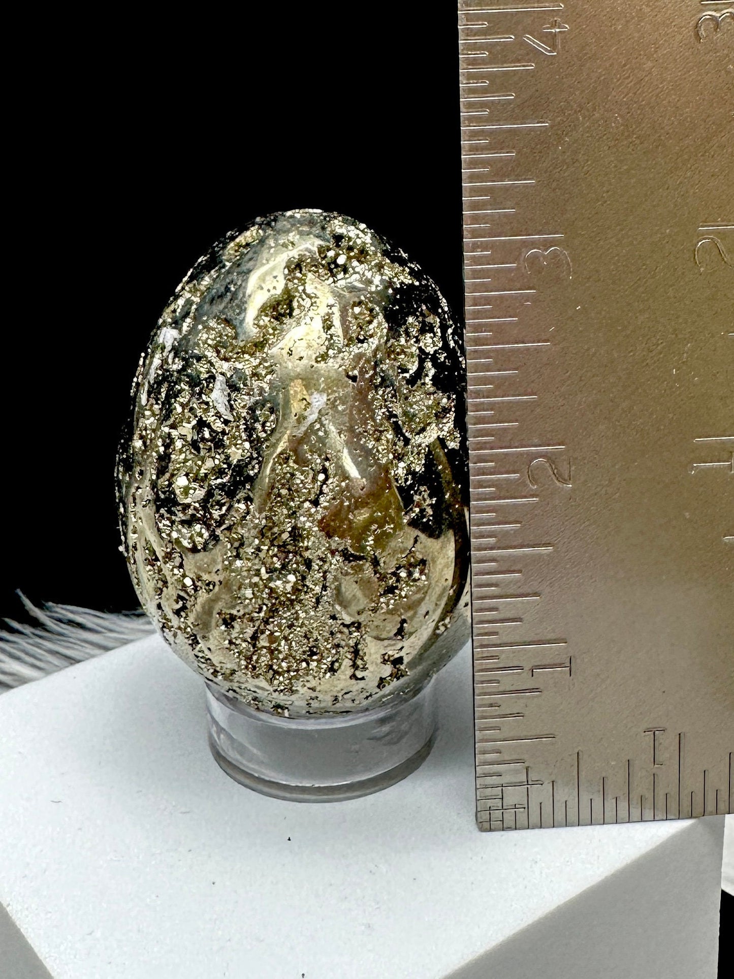 Beautiful large Sparkly Pyrite egg