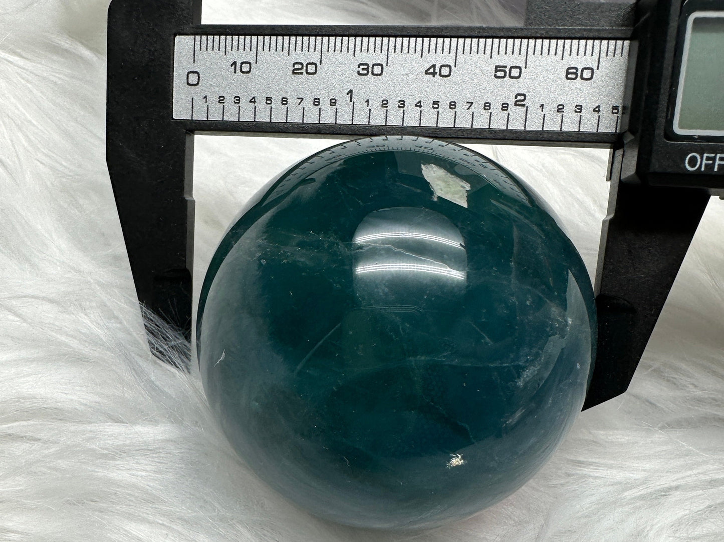 Blue Fluorite Crystal Sphere