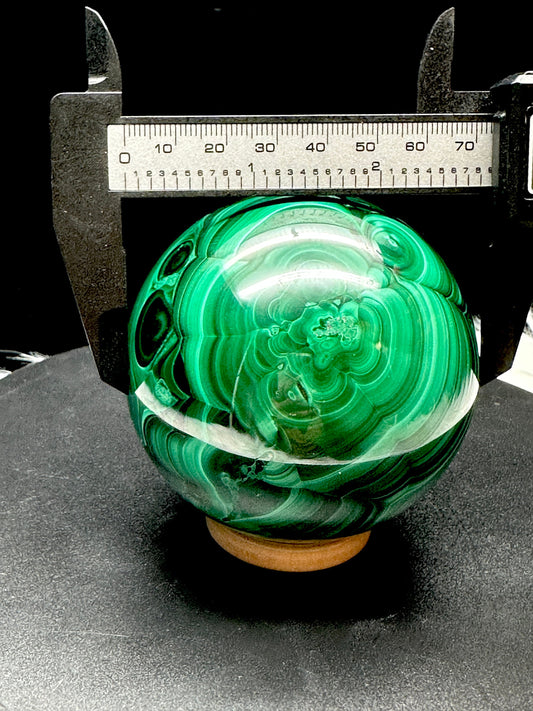 Large Beautiful Malachite Crystal Sphere, Malachite Sphere, Crystal Ball