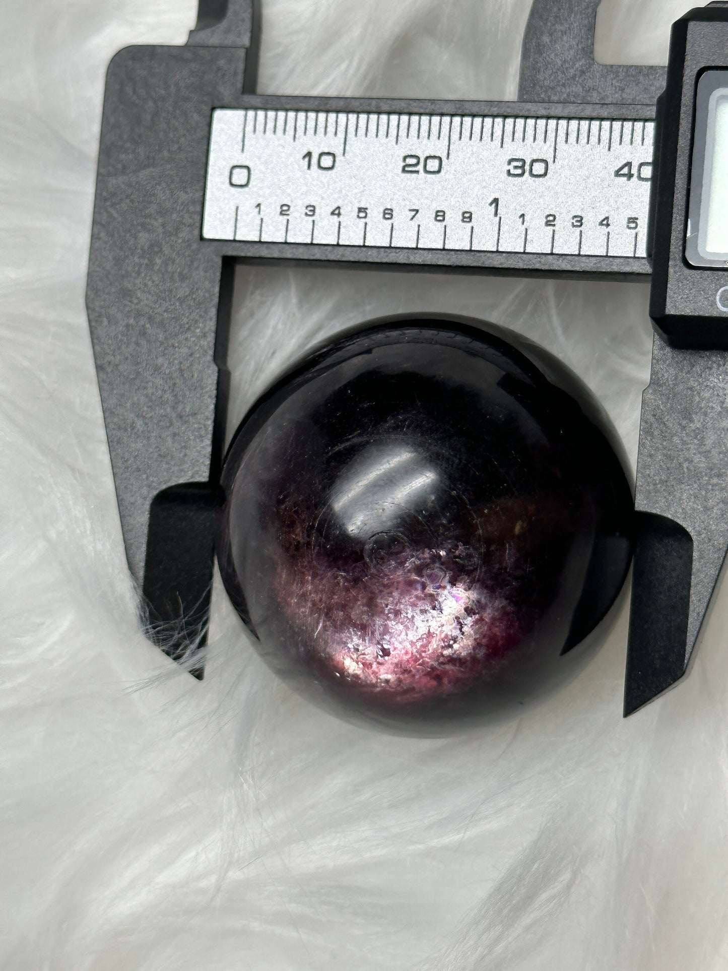 Gemmy Lepidolite Crystal Sphere, Purple Mica Crystal Sphere