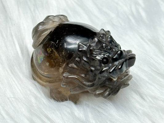 Natural Smoky Quartz Crystal Pixiu