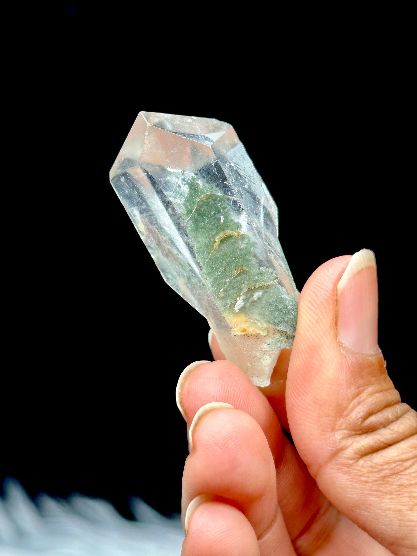 Himalayan Chlorite Quartz Raw Crystal Specimen